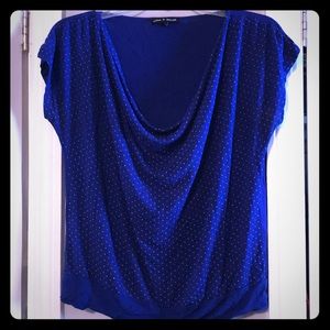 Royal blue soft and comfy top